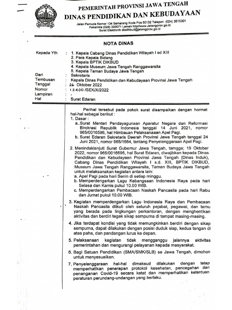 Surat Edaran | PDF