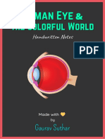 Human Eye and Colourful World Notes