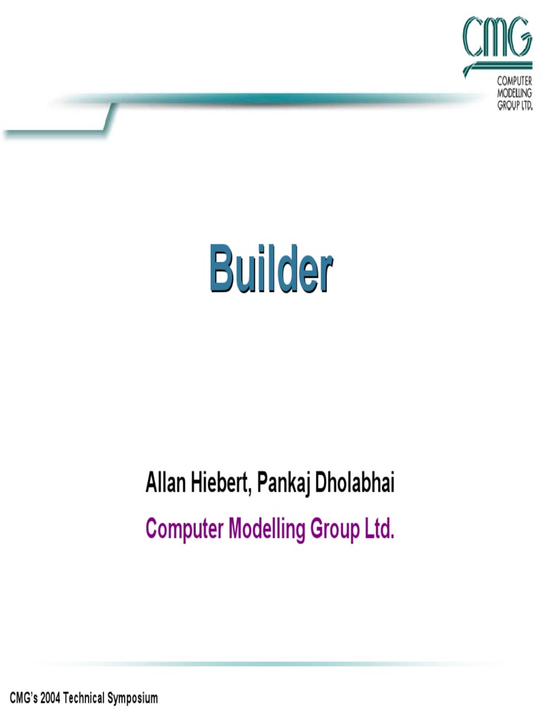 CMG Builder 2004 User Manual | PDF | 3 D Computer Graphics | Computing
