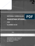 National Curriculum Pakistan Studies For Classes (XI-XII) .2002