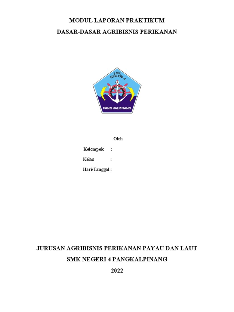 Modul Praktek Dasar Dasar Agribisnis Perikanan 1 Pdf