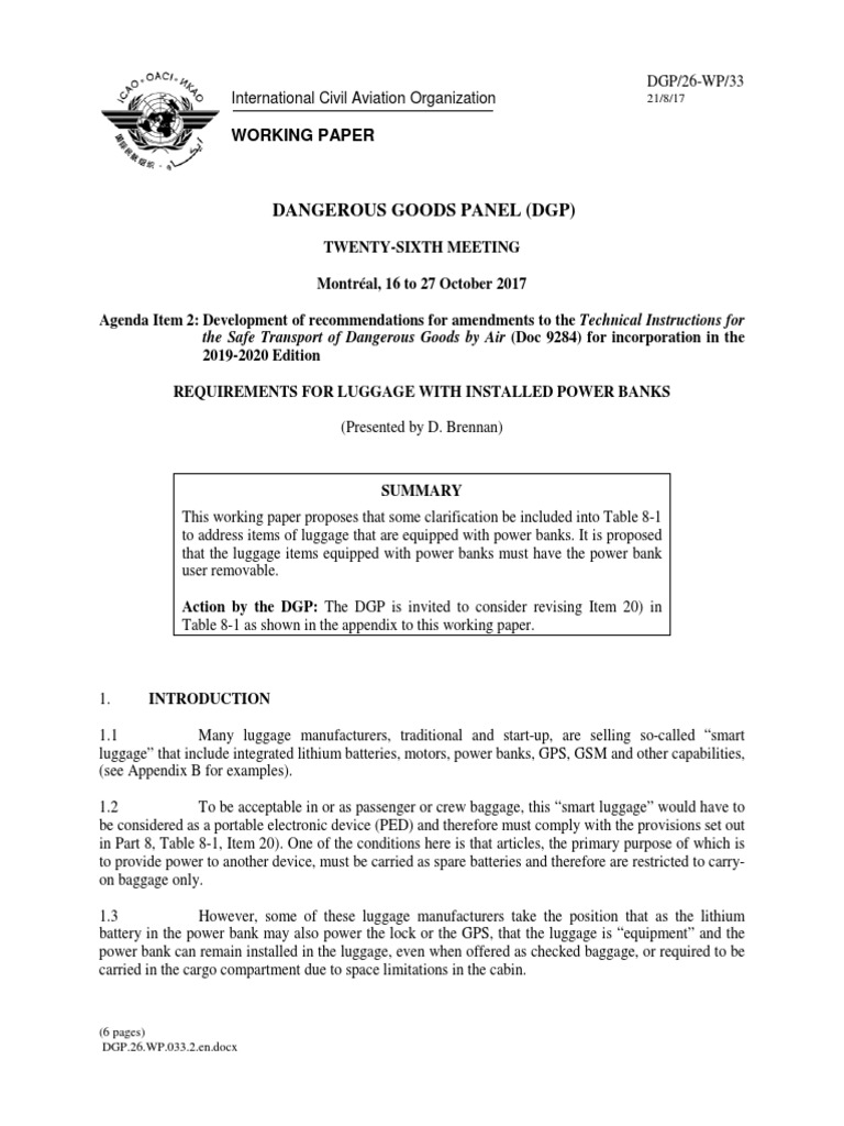 DGP 26 WP 033 2 en PDF Baggage Battery Charger