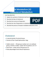 Lipid Metabolism - (V) - Cholesterol and Lipoproteins