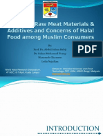 Source of Raw Meat Materials & Additives and Concerns of Halal Food Among Muslim Consumers