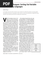 Speaking in Tongues - Sorting Out Variable