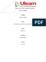 Procedimiento para La Elaboración Del Presupuesto