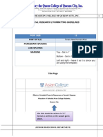 Research Formatting Guidelines