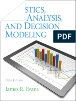 Statistics, Data Analysis, and Decision Modeling, 5th Edition