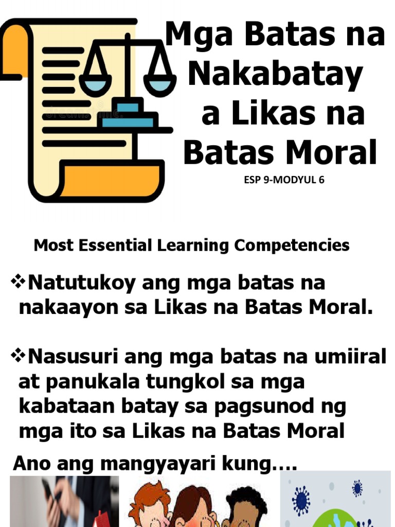 Modyul 6Likas Na Batas Moral PDF