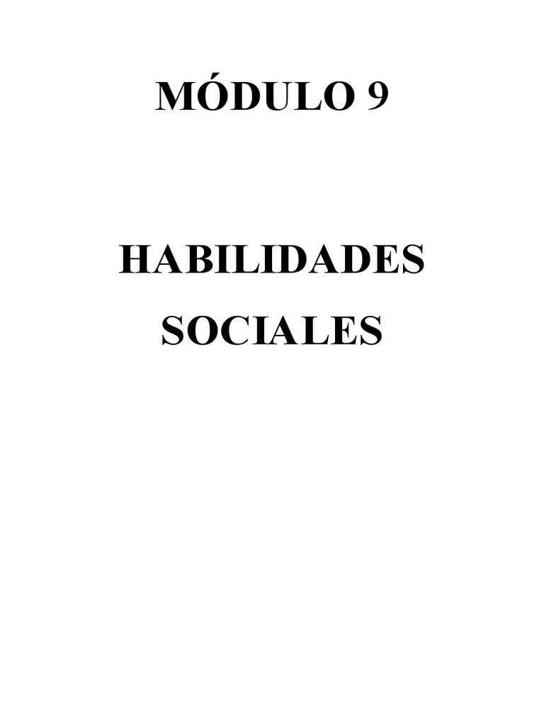 Actividades de Habilidades Sociales en Adolescentes | PDF | Conflicto ...