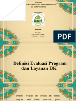 Kedudukan Evaluasi Dalam Program BK Komprehensi - PPT