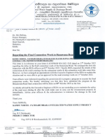 RSC-C - KNPIWSP - 03-B - (16323) - 2022-5270-Regarding The Final Connection Work in Ranawana Road (Uduwawala Zone)