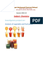 Subject Chemistry Investigatory Project