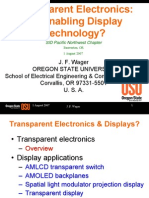 Transparent Electronics: An Enabling Display Technology?