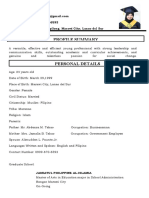 Sample CV