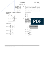 (Optics - A) : Prof. Ravi Prof. Saahil Prof. Zoheb