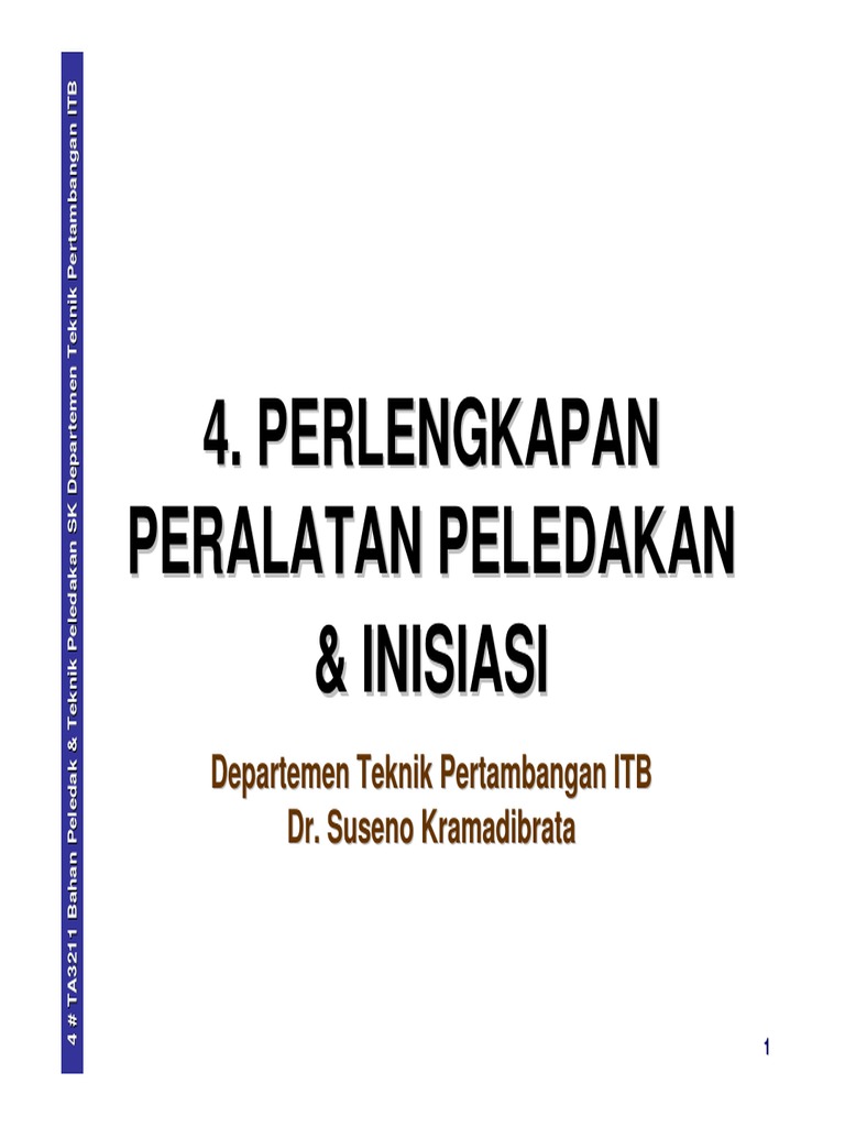 Sumbu Api dalam Teknik Peledakan | PDF