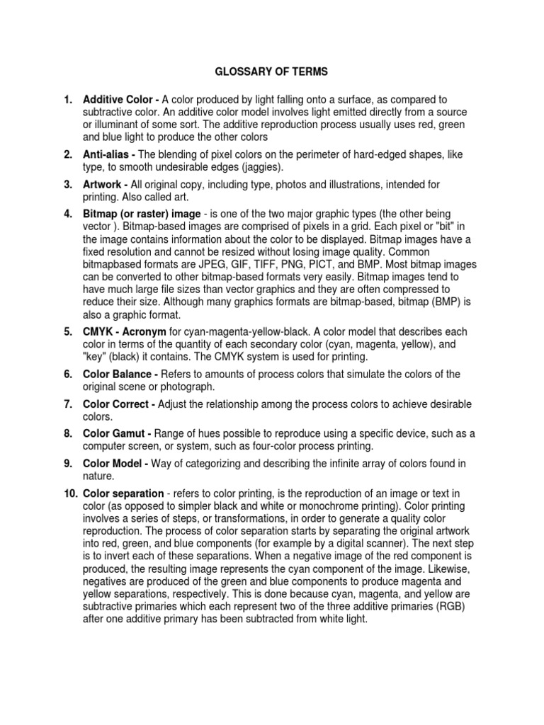 TR Visual Graphic Design NC III PDF Rgb Color Model Color