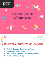 3 Theories of Learning STUDENTS