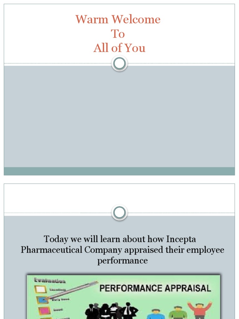Incepta Pharmaceuticals Performance Appraisal | PDF | Performance ...