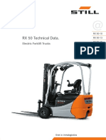 RX 50 Technical Data Sheet for Electric Forklift Trucks