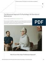 The Behavioral Approach To Psychology - An Overview of Behaviorism - BetterHelp