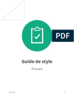 Guide de Style. (Français)