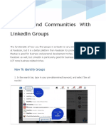 Launchpad V2 - How To Find Communities With LinkedIn Groups