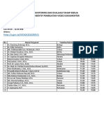 Jadwal Monev 2 VIDOK2020