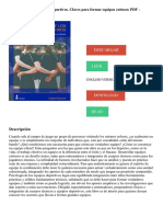 Psicología de Los Equipos Deportivos. Claves para Formar Equipos Exitosos PDF - Descargar, Leer