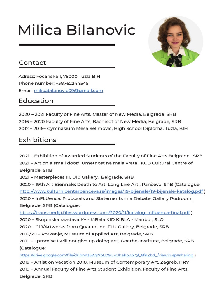 CV Compressed | PDF | The Arts