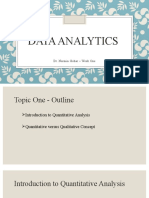 Data Analytics - Week 1