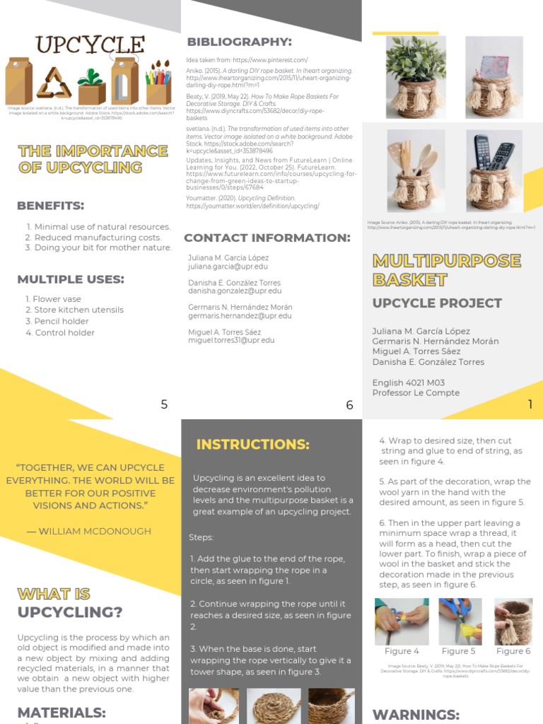 Brochure Technical Demonstration Upcycling PDF Yarn