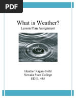 What Is Weather?: Lesson Plan Assignment