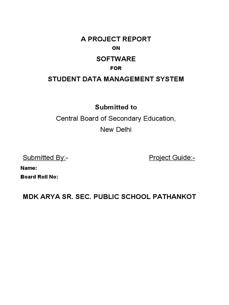 PROJECT FILE Word | PDF | Software | Computer Hardware