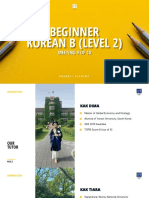 Beginner Korean B - Meeting 9