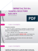 INTERPRETAÇÃO DA NORMA SEGUNDO KELSEN