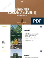 Beginner Korean A (Lv.1) - Meeting 10