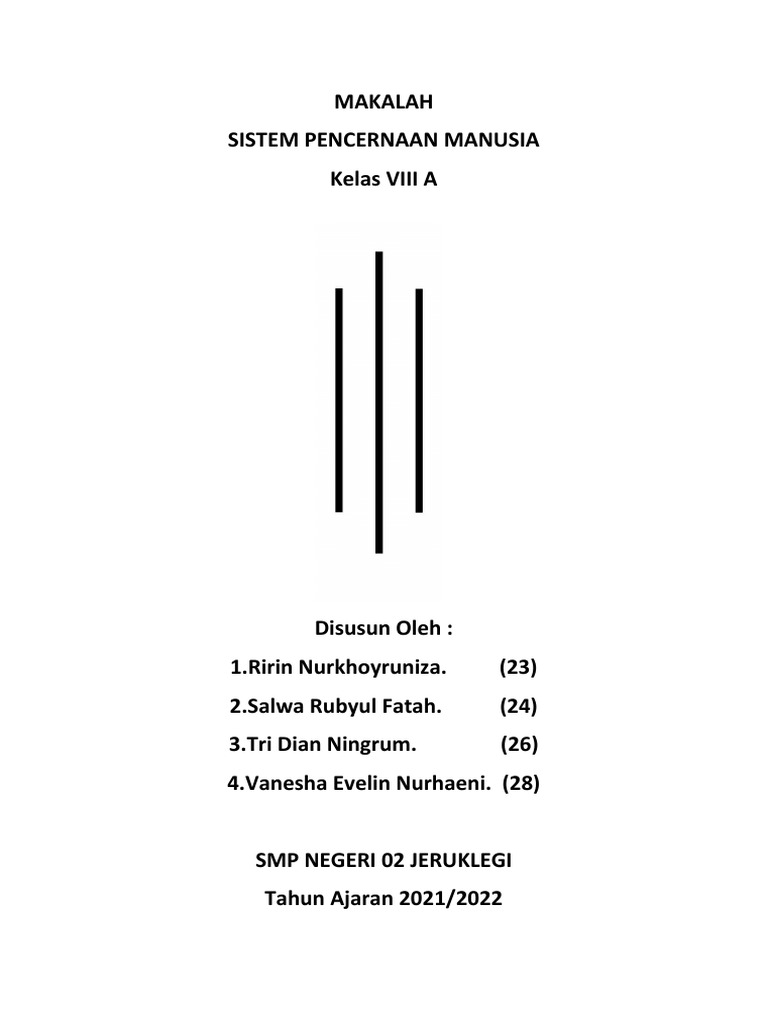 Makalah Sistem Pencernaan Manusia | PDF