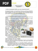 Especialidad de Presupuesto Familiar