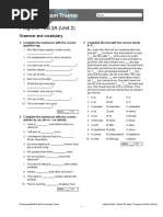 OET B1 Progress Tests Answer Key | PDF
