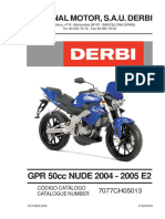 Derbi GPR 50cc 2004-2005 manual de taller