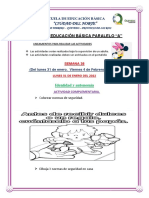 Actividad Semana # 38 Del Lunes 31 de Enero Al Viernes 4 de Febrero Del 2022