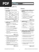 OET B1 Progress Tests Answer Key | PDF