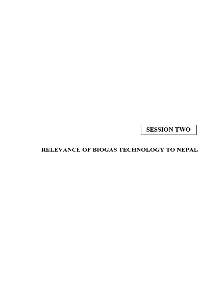 Biogas Technology's Impact in Nepal | PDF