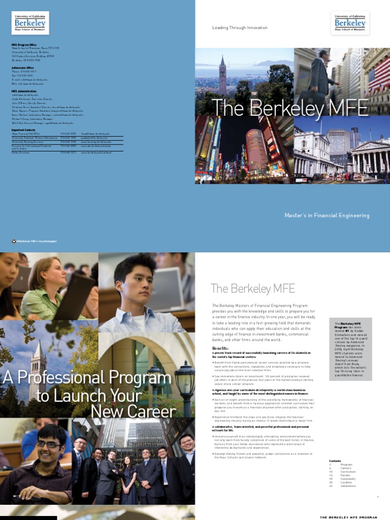 Berkeley MFE Program Overview | PDF