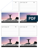 Goal Card Template