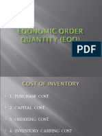 Eqonomic Order Quantity (+