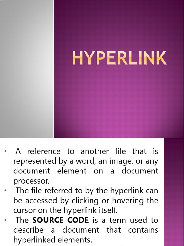 WK 3.2 Hyperlink PDF Hyperlink Computing