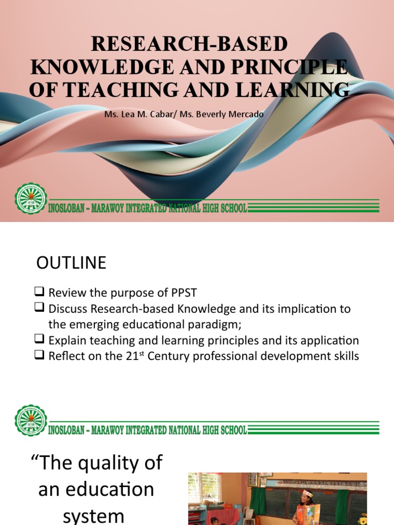 Different Principle Of Teaching